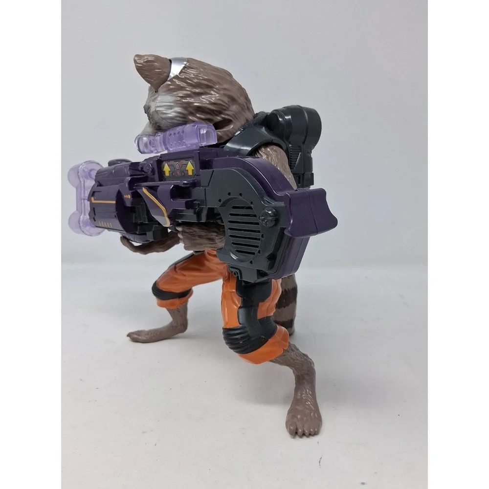 Marvel Guardians of the Galaxy Rocket Raccoon Talks and Moves Works Great. V